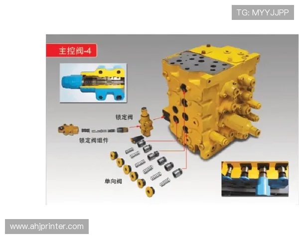 挖掘机分配阀逻辑单向阀动作